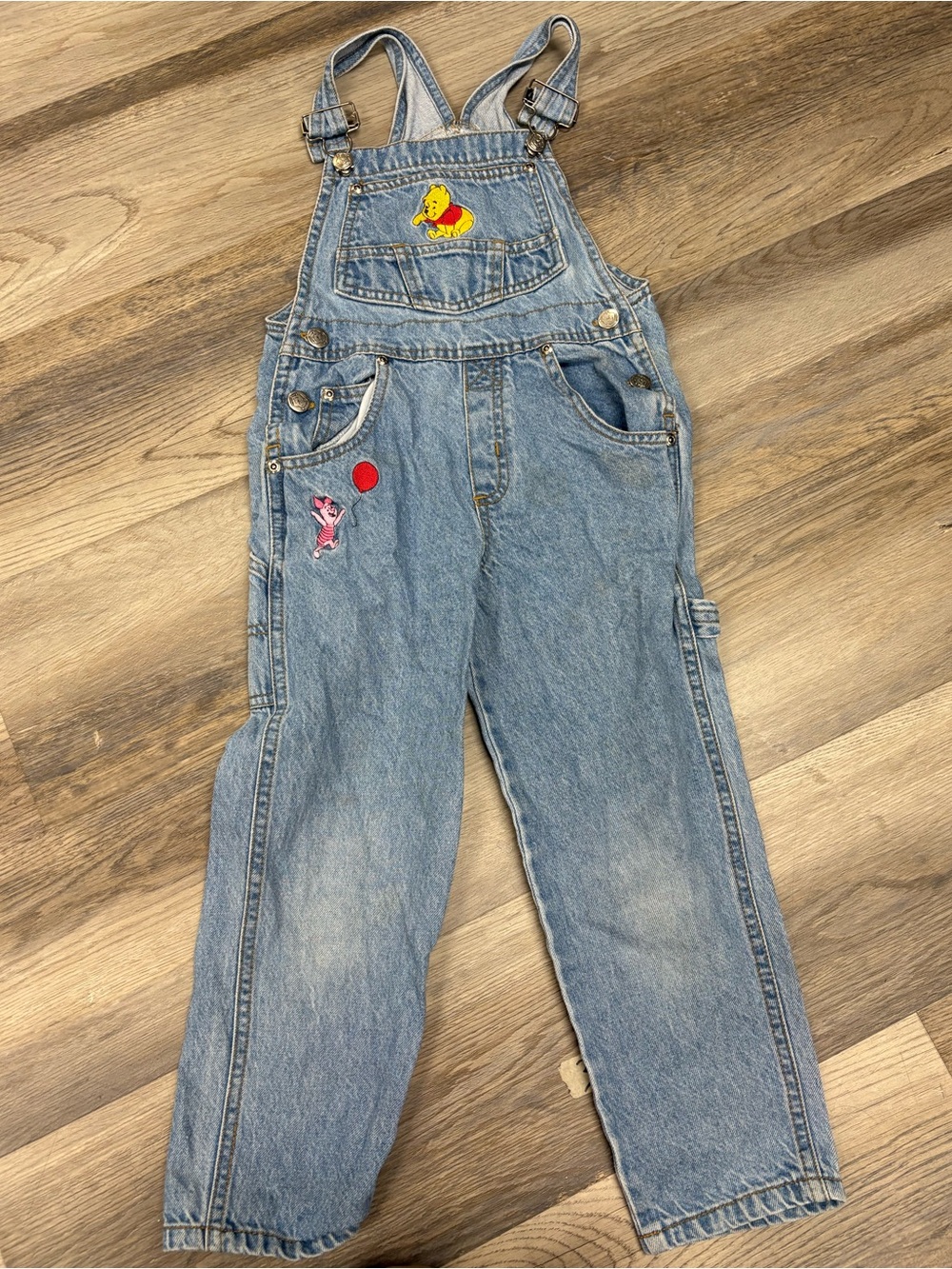 vintage Disney Winnie the Pooh denim overalls